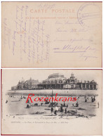 Bataillon Allemand Feldpostkarte Briefstempel Kaiserliche Marine Deutsche Feldpost Vanuit Oostende Ostende WW1 WWI - Armada Alemana