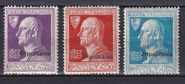 TRIPOLI - 1927 - SERIE COMPLETE YVERT N° 47/49 * MLH - COTE = 30 EUR. - VOLTA - Tripolitaine