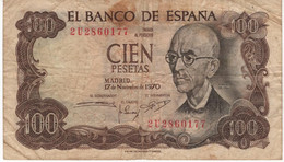 Spain 1970 , 100 Pesetas , Used - 100 Pesetas