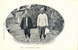 PC CPA LAOS, INDOCHINA, FONCTIONNAIRES LAOTIENS, (b23419) - Laos