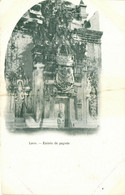 PC CPA LAOS, INDOCHINA, ENTRÉE DE PAGODE, (b23416) - Laos