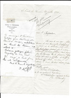 1925 VERNET LA VARENNE - INSTITUTRICE ADJOINTE BOUCHET POUR L INSPECTEUR - CERTIF DU DOCTEUR FONTBONNE - Historical Documents