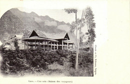 PC CPA LAOS INDOCHINA UNE SALA MAISON DES VOYAGEURS (b23445) - Laos