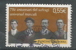 Suffrage Universel Masculin En Andorre,Année 1933,  Un Timbre Oblitéré 1 ère Qualité - Gebraucht