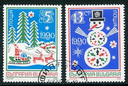 BULGARIA 1989 Christmas Used.  Michel 3806-07 - Usados