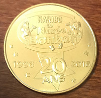 30 UZÈS BONBON HARIBO MUSÉE DU BONBON MDP 2016 MEDAILLE SOUVENIR MONNAIE DE PARIS JETON TOURISTIQUE MEDALS COINS TOKENS - 2016