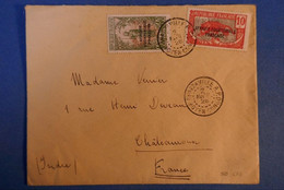 G3 AEF MOYEN CONGO BELLE LETTRE 1928 BRAZZAVILLE POUR CHATEAUROUX FRANCE+ SURCHARGES + AFFRANCH PLAISANT - Cartas & Documentos