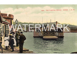 THE FLOATING BRIDGE COWES OLD COLOUR POSTCARD ISLE OF WIGHT - Cowes