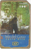 Costa Rica Phonecard, Isla Del Coco, Caverna Entre Wafer Y Weston, 2ª Emisión, C3000 Remote Memory 2006 USED - Costa Rica