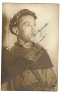 A IDENTIFIER PERSONNAGE CELEBRE EN ROBIN DES BOIS - SIGNATURE AUTOGRAPHE - CARTE PHOTO - Autres & Non Classés