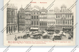 B 1000 BRUSSEL, Marktplatz, Deutsche Karte, 1917, Feldpost / Zensur - Märkte