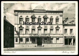 ALTE POSTKARTE BITBURG EIFEL HOTEL ZUR POST MÖBELHAUS Ansichtskarte Cpa AK Postcard - Bitburg