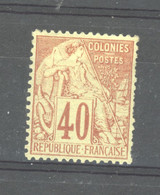0co  422  -  Colonies Générales  :  Yv  57  *   Très Bon Centrage - Alphée Dubois