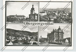 BÖHMEN & MÄHREN - OBER GEORGENTHAL / HORNI JIRETIN, Sparkasse, Schule, Kirche... 1941 - Sudeten