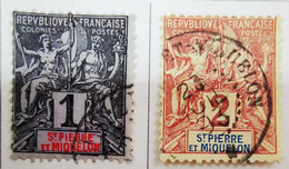 Saint-Pierre Et Miquelon - Colonies Françaises - 1892 - Y&T N°59, N°60 Et N°61 -  /0/ - Nuevos