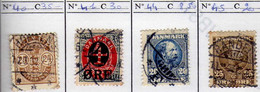 Danemark (1901-1904) - Armoiries -  Christian IX  - Oblitere - Otros & Sin Clasificación