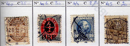 Danemark (1901-1904) - Armoiries -  Christian IX  - Oblitere - Sonstige & Ohne Zuordnung