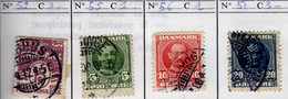 Danemark (1905-12) - Armoiries -  Christian IX  - Oblitere - Altri & Non Classificati