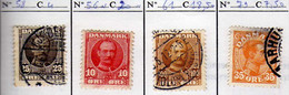 Danemark (1905-19) -  Christian IX  - Christian X -  Oblitere - Otros & Sin Clasificación