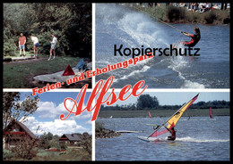 ÄLTERE POSTKARTE ERHOLUNGSPARK RIESTE ALFSEE WASSERSKI MINIGOLF SURFEN Water Ski Nautique Waterski Postcard Cpa - Water-skiing