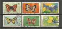 Papillons D'Andorre.    6 T-p Oblitérés , 1 ère Qualité. - Used Stamps