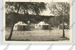 0-1300 EBERSWALDE - FINOW, Zeltlager, 1956, Photo-AK, Text, Eckknick - Eberswalde