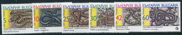 BULGARIA 1989 Snakes  MNH / **.  Michel 3784-89 - Nuovi