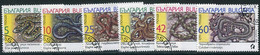 BULGARIA 1989 Snakes  Used.  Michel 3784-89 - Gebruikt