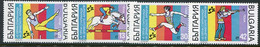 BULGARIA 1989 Friendly Armies Spartakiad MNH / **.  Michel 3767-70 - Unused Stamps