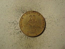 MONNAIE DJIBOUTI 20 FRANCS 1996 - Gibuti