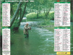 Almanach Du Facteur La Poste 1993 Ariège - Tamaño Grande : 1991-00