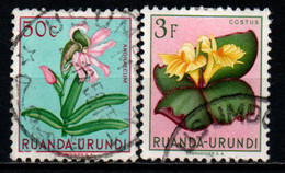 RUANDA URUNDI - 1953 - FIORI - FLOWERS - USATI - Usati