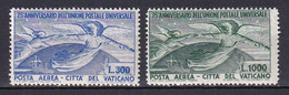 VATICAN - 1949 - POSTE AERIENNE - YVERT N° 18/19 ** MNH - COTE = 225 EURO - - Aéreo