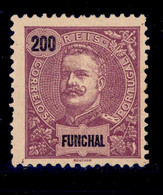 ! ! Funchal - 1897 D. Carlos 200 R - Af. 24 - MH - Funchal