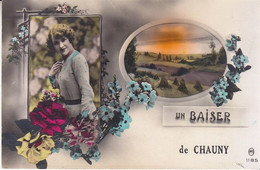 CHAUNY - Un Baiser De Chauny - 1935  (voir Description) - Chauny