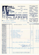 Facture Verviers Ceremonie Mathonet - 1950 - ...