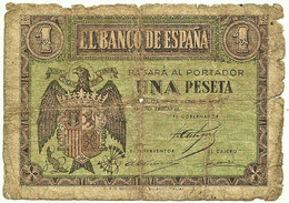 ESPAÑA - 1 Peseta - 30.04.1938 - Pick 108 - Serie I - Guerra Civil War Spain - 1-2 Peseten