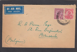LETTRE PAR AVION DE BOMBAY POUR BRUXELLES,1936. - 1911-35 King George V
