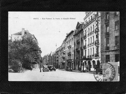 57  METZ - Rue Pasteur - La Poste - Cecil HôtelCPA  Animée  Année 1932 état Impeccable - Metz