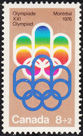 Canada 1974 MNH Sc #B1 8c + 2c Olympic Symbols - Ungebraucht
