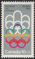 Canada 1974 MNH Sc #B2 10c + 5c Olympic Symbols - Nuevos