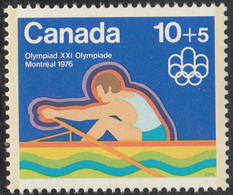 Canada 1975 MNH Sc #B5 10c + 5c Rower Olympic Symbols - Nuevos