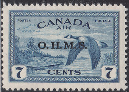 Canada 1946 MH Sc #CO1 O.H.M.S. On 7c Canada Goose - Aufdrucksausgaben