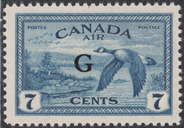 Canada 1950 MH Sc #CO2 G On 7c Canada Goose - Aufdrucksausgaben