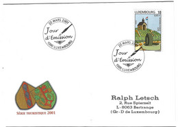 Luxembourg 2001 Wormeldange Kapelle Chapelle Ahn Museum Musée - Cartas & Documentos