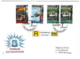 Luxembourg 2001 Sauveteurs Sauvetage ¦ Recue Rescuer ¦ Rettungskräfte Rettung - Storia Postale