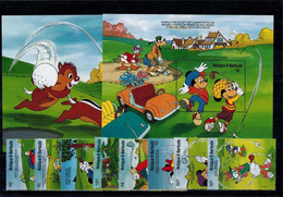 MWD-121114-10 MINT PF/MNH ¤ ANTIGUA & BARBUDA 1992 (KOMPL. SET)  ¤ THE WORLD OF WALT DISNEY -- FRIENDS OF WALT DISNEY - Disney