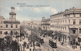 WARSCHAU-WARSZAWA-VARSOVIE-Polen-Polska-Poland-Pologne-Dworzec Wiedenski-Ulica Marszalkowska-Tramway-Tramwaj - Polen