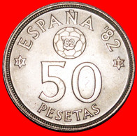 • FOOTBALL 1982: SPAIN ★ 50 PESETAS 1980 (1980) MINT LUSTER! LOW START! ★ NO RESERVE! - 50 Pesetas