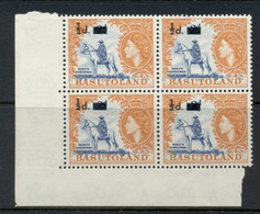 Basutoland 1959 QEII Pictorial 0.5d Surch On 2d Blk4 MLH - 1933-1964 Colonia Británica